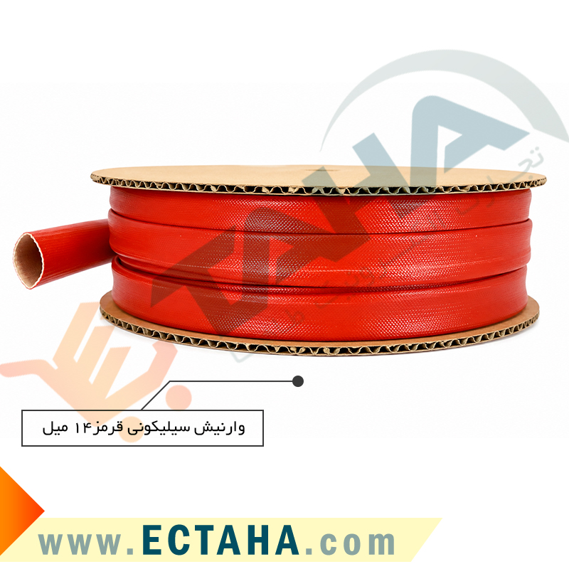 روکش سیلیکونی نسوز قرمز 14 میل