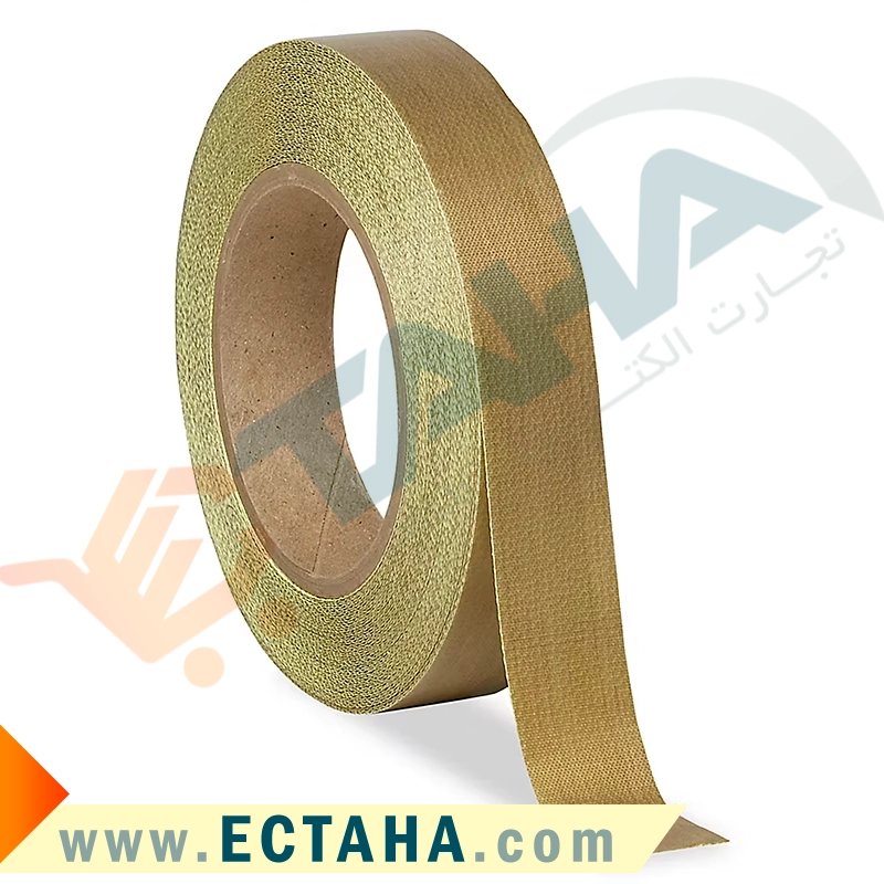 نوار چسب تفلونی نسوز فایبرفلون عرض 4 سانت